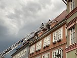 Feuerwehr&uuml;bung in der Bad Langensalzaer Altstadt (Foto: oas)