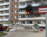 Balkonbrand in Nordhausen (Foto: Silvio Dietzel/Lukas M&uuml;hlhause)