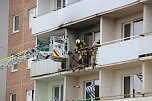 Balkonbrand in Nordhausen (Foto: Silvio Dietzel/Lukas M&uuml;hlhause)