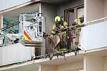 Balkonbrand in Nordhausen (Foto: Silvio Dietzel/Lukas M&uuml;hlhause)