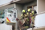 Balkonbrand in Nordhausen (Foto: Silvio Dietzel/Lukas M&uuml;hlhause)