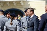 Feierliche Vereidigung von 71 Bundeswehrsoldaten und Soldatinnen auf dem Sondersh&auml;user Marktplatz (Foto: Eva Maria Wiegand)