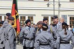 Feierliche Vereidigung von 71 Bundeswehrsoldaten und Soldatinnen auf dem Sondersh&auml;user Marktplatz (Foto: Eva Maria Wiegand)