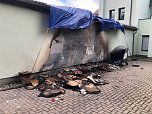 Ausgebrannte Mülltonne in Nordhausen (Foto: S. Dietzel) Ausgebrannte Mülltonne in Nordhausen (Foto: S. Dietzel)