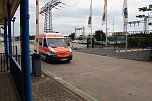 Auf dem Schachtbaugel&auml;nde fand heute eine Gro&szlig;&uuml;bung von Feuerwehr und Rettungskr&auml;ften statt (Foto: agl)