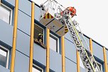 Auf dem Schachtbaugel&auml;nde fand heute eine Gro&szlig;&uuml;bung von Feuerwehr und Rettungskr&auml;ften statt (Foto: agl)