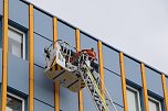 Auf dem Schachtbaugel&auml;nde fand heute eine Gro&szlig;&uuml;bung von Feuerwehr und Rettungskr&auml;ften statt (Foto: agl)