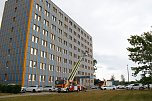 Auf dem Schachtbaugel&auml;nde fand heute eine Gro&szlig;&uuml;bung von Feuerwehr und Rettungskr&auml;ften statt (Foto: agl)