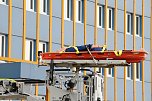Auf dem Schachtbaugel&auml;nde fand heute eine Gro&szlig;&uuml;bung von Feuerwehr und Rettungskr&auml;ften statt (Foto: agl)