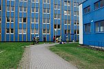 Auf dem Schachtbaugel&auml;nde fand heute eine Gro&szlig;&uuml;bung von Feuerwehr und Rettungskr&auml;ften statt (Foto: agl)