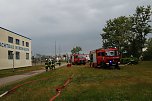 Auf dem Schachtbaugel&auml;nde fand heute eine Gro&szlig;&uuml;bung von Feuerwehr und Rettungskr&auml;ften statt (Foto: agl)