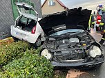 Ungew&ouml;hnlicher Verkehrsunfall heute Morgen (Foto: S.Dietzel)