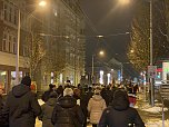 Montagsdemo im frostigen Nordhausen (Foto: oas)