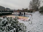 &Uuml;ben, &uuml;ben, &uuml;ben vor dem gro&szlig;en Weihnachtskonzert (Foto: Heike Roeder)