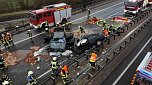 Tragischer Unfall auf der A 38 (Foto: S.Dietzel) Tragischer Unfall auf der A 38 (Foto: S.Dietzel)