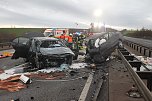 Tragischer Unfall auf der A 38 (Foto: S.Dietzel) Tragischer Unfall auf der A 38 (Foto: S.Dietzel)