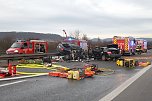 Tragischer Unfall auf der A 38 (Foto: S.Dietzel) Tragischer Unfall auf der A 38 (Foto: S.Dietzel)