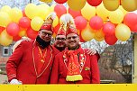 Ausgelassen und fr&ouml;hlich feierten die Menschen am Rosenmontag in Sondershausen (Foto: Eva Maria Wiegand)