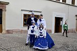 Ein bunter Karnevalszug zog sich am Rosenmontag durch Sondershausen (Foto: Eva Maria Wiegand)