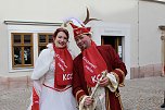 Ein bunter Karnevalszug zog sich am Rosenmontag durch Sondershausen (Foto: Eva Maria Wiegand)