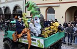 Ein bunter Karnevalszug zog sich am Rosenmontag durch Sondershausen (Foto: Eva Maria Wiegand)