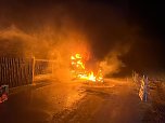 Brand in Aschara (Foto: Feuerwehr Bad Langensalza/Silvio Dietzel)