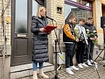 Neuer Stolperstein in der Landgrabenstra&szlig;e (Foto: Stadt Nordhausen)