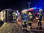 Verunfallter Elektro-Bus (Foto: S. Dietzel)