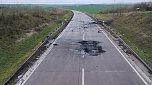 Unfallstelle in Luftaufnahmen (Foto: S.Dietzel)