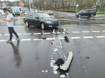 N&auml;chster Unfall am Taschenberg (Foto: Sven G&auml;mkow)