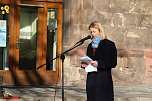Gedenken vor dem Rathaus (Foto: agl)