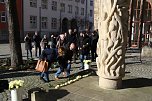 Gedenken vor dem Rathaus (Foto: agl)