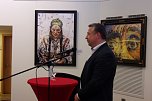 "Widerspenstige Collagen" in der Kreissparkasse (Foto: Hans Georg Backhaus)