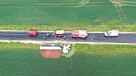 Unfall mit umgekipptem Sattelzug (Foto: S.Dietzel)