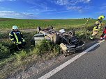 Kontrolle verloren und im Graben gelandet (Foto: S. Dietzel)