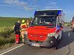 Kontrolle verloren und im Graben gelandet (Foto: S. Dietzel)