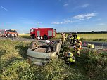 Kontrolle verloren und im Graben gelandet (Foto: S. Dietzel)