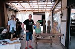 Peter Blei auf dem 31. Kunstmarkt in Friedrichsrode (Foto: Peter Blei)