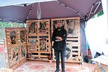 Peter Blei auf dem 31. Kunstmarkt in Friedrichsrode (Foto: Peter Blei)