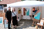 Peter Blei auf dem 31. Kunstmarkt in Friedrichsrode (Foto: Peter Blei)
