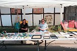 Peter Blei auf dem 31. Kunstmarkt in Friedrichsrode (Foto: Peter Blei)