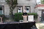 Peter Blei auf dem 31. Kunstmarkt in Friedrichsrode (Foto: Peter Blei)
