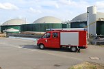 Feuerwehr&uuml;bung an der Biomethananlage in Bielen (Foto: oas)