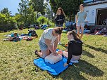 Projektwoche Lebensretter der Regelschule am Franzberg, im Bergbad Sonnenblick (Foto: Janine Skara)