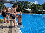 Projektwoche Lebensretter der Regelschule am Franzberg, im Bergbad Sonnenblick (Foto: Janine Skara)