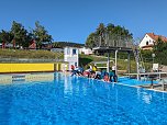 Projektwoche Lebensretter der Regelschule am Franzberg, im Bergbad Sonnenblick (Foto: Janine Skara)