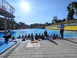 Projektwoche Lebensretter der Regelschule am Franzberg, im Bergbad Sonnenblick (Foto: Janine Skara)