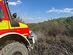 Brand eines Feldes bei Reinsdrof (Foto: S.Dietzel) Brand eines Feldes bei Reinsdrof (Foto: S.Dietzel)