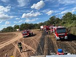 Feuer in der Goldenen Aue (Foto: Die am Einsatz beteiligten Feuerwehren)