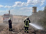 Feuer in der Goldenen Aue (Foto: Die am Einsatz beteiligten Feuerwehren)
